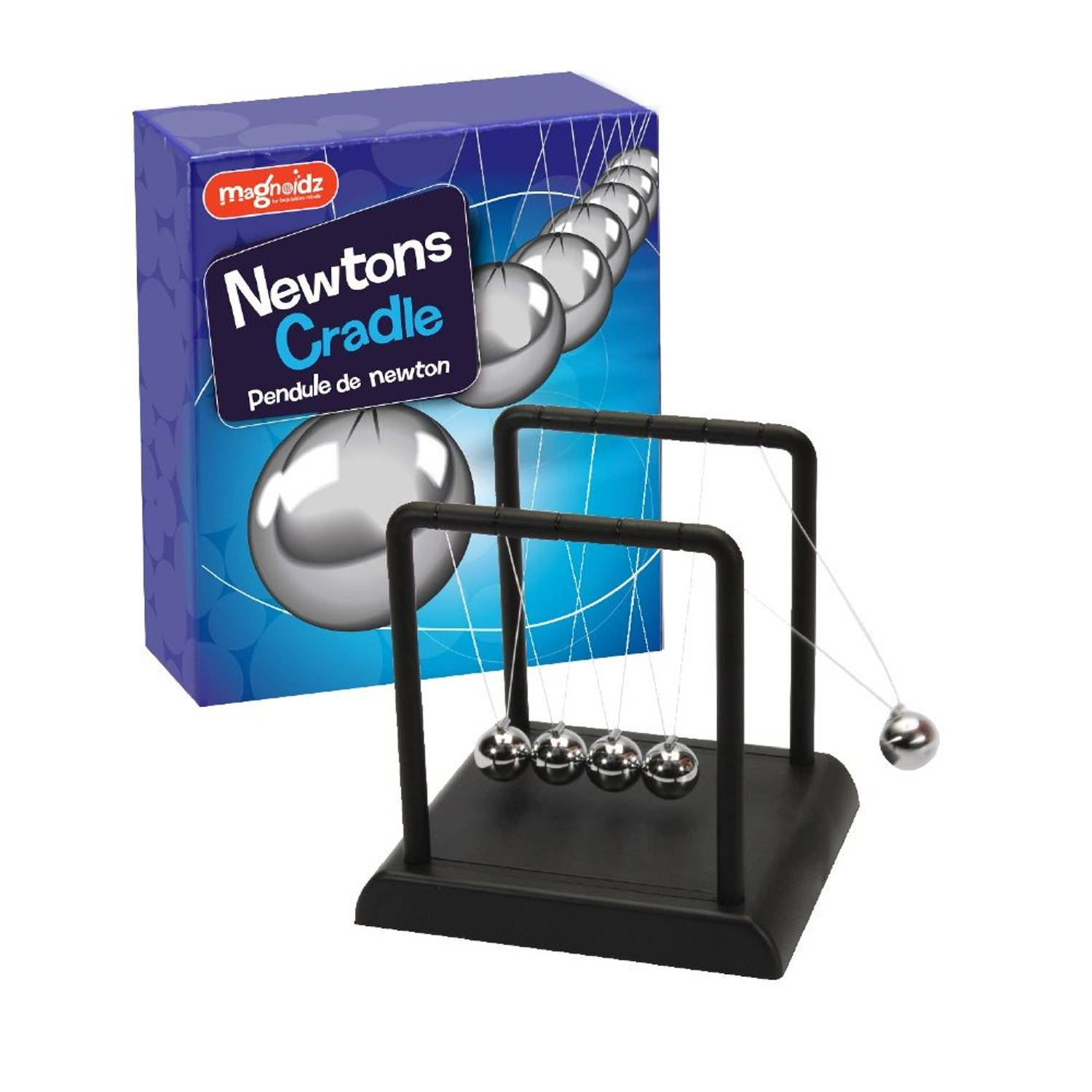 Newton pendel cradle met 5 ballen - Wetenschap spel / Kantoor/bureau decoratie gadget