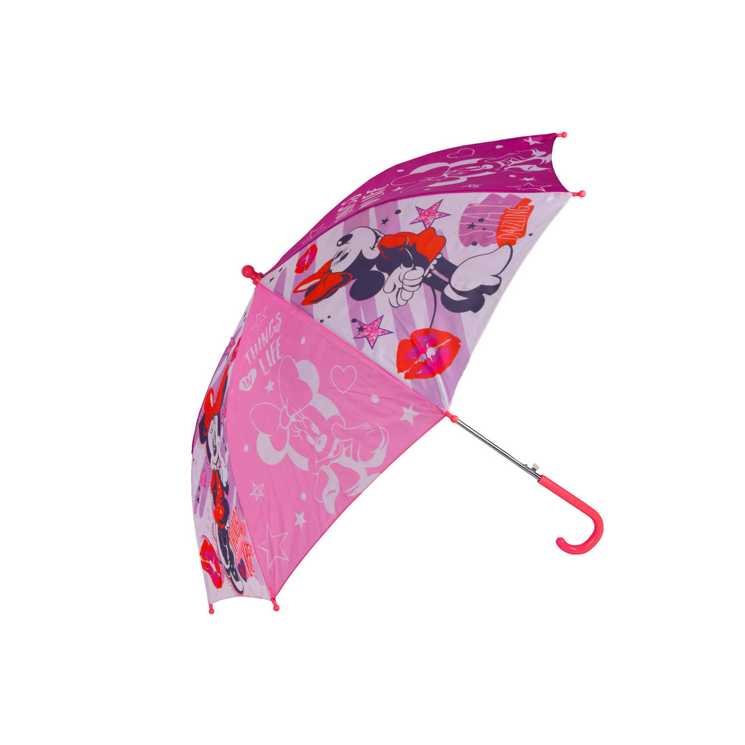 Minnie Mouse Kinderparaplu voor Meisjes Vrolijke | Roze, Automatisch & Lichtgewicht | Ideaal voor 3 Jaar en Ouder