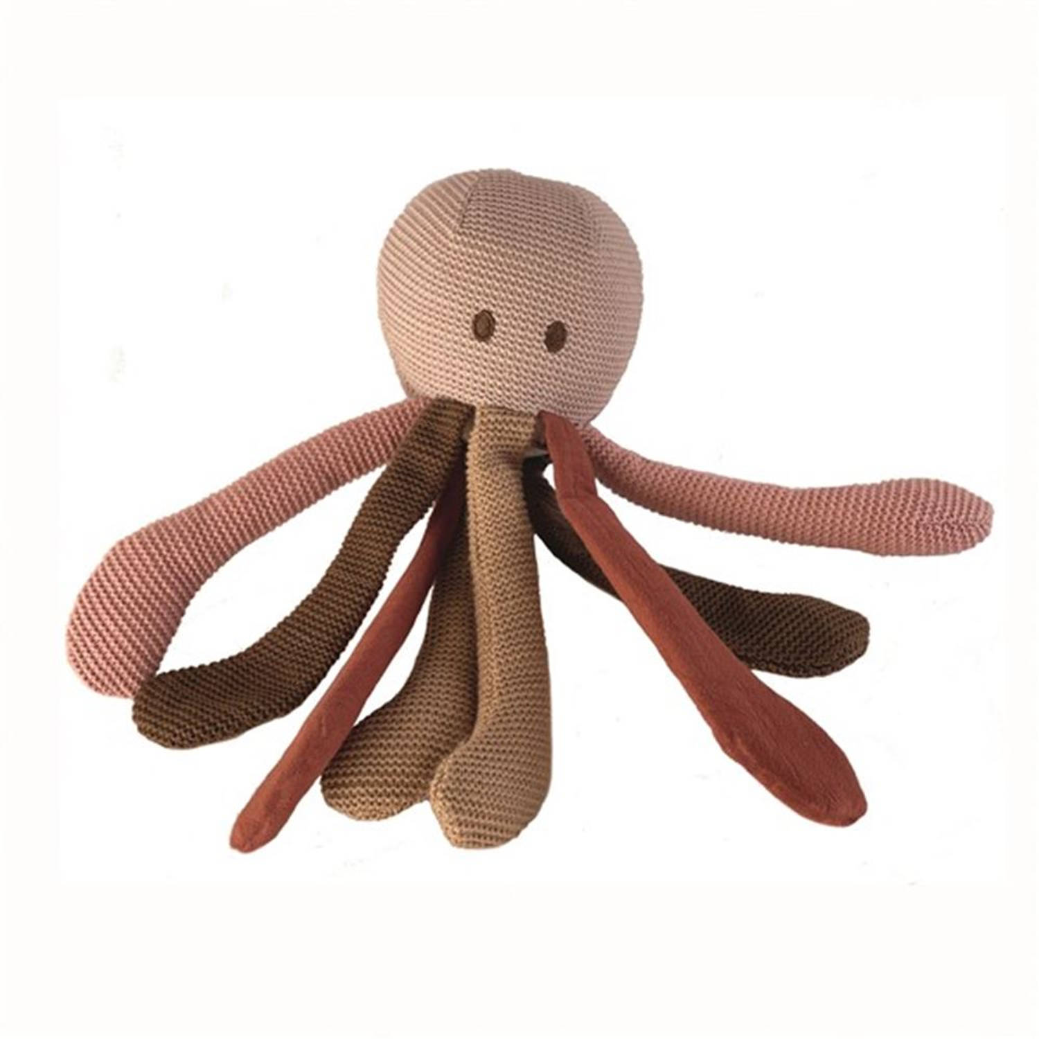 Egmont Toys Knuffel:ebreide octopus 25cm