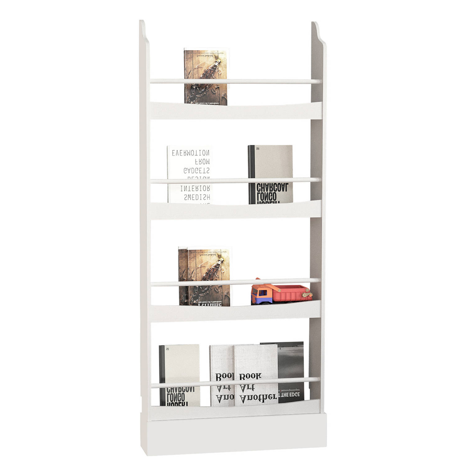 Boekenkast wandplank boekenrek kinderkamer 146 cm hoog montessori