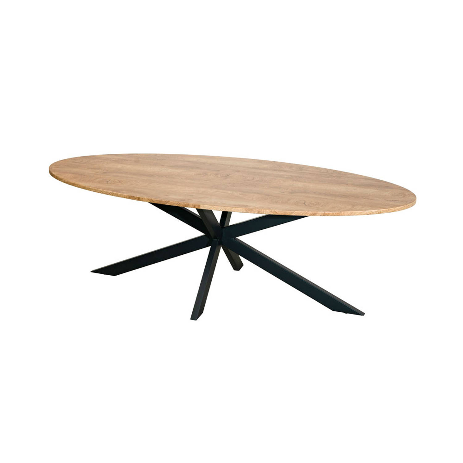 Eettafel ovaal 240cm Rato bruin ovale tafel