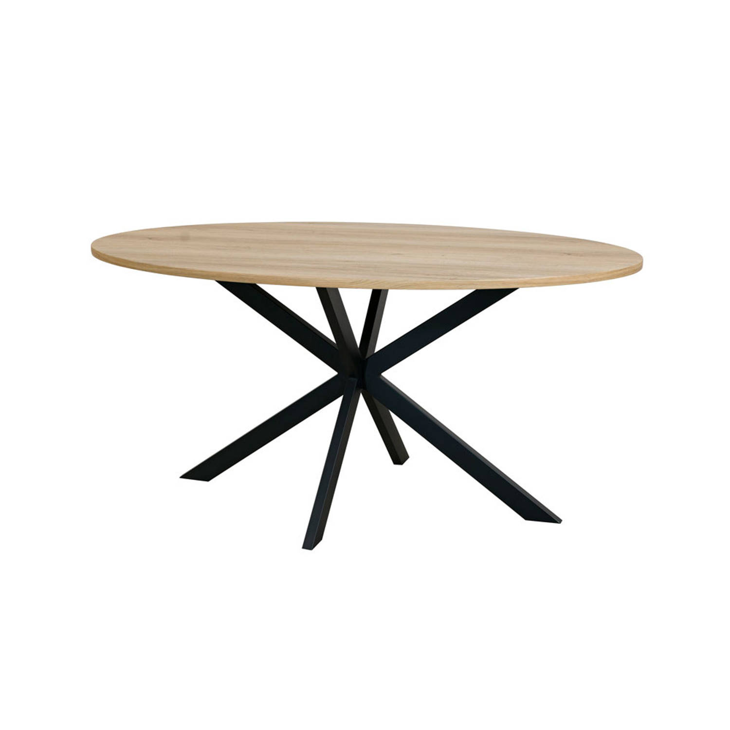 Eettafel ovaal 160cm Rato lichtbruin ovale tafel