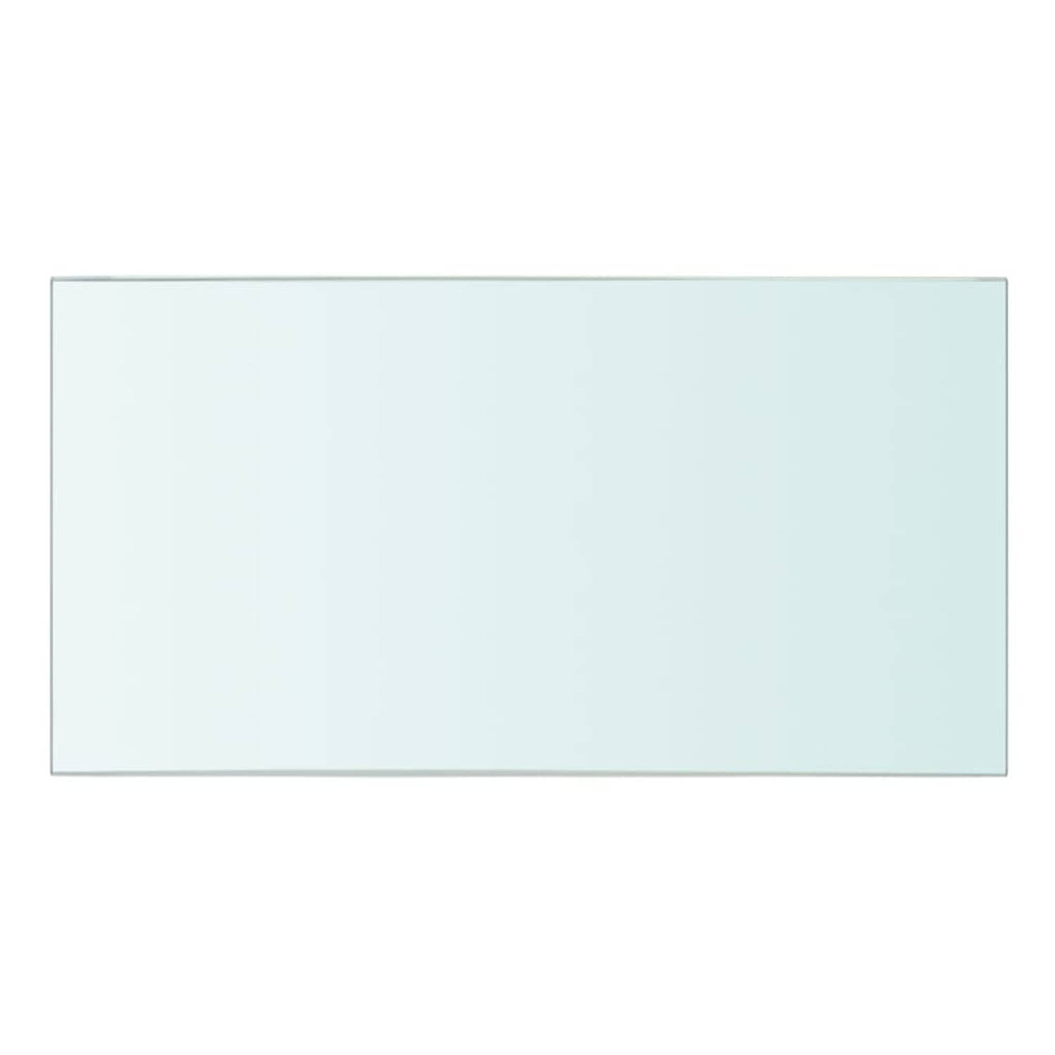 The Living Store Glazen Schap - Transparant Gehard Glas - 30 x 15 cm - 8 mm Dikte