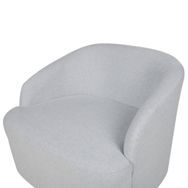 Beliani LAVIK - Fauteuil-Grijs-Polyester