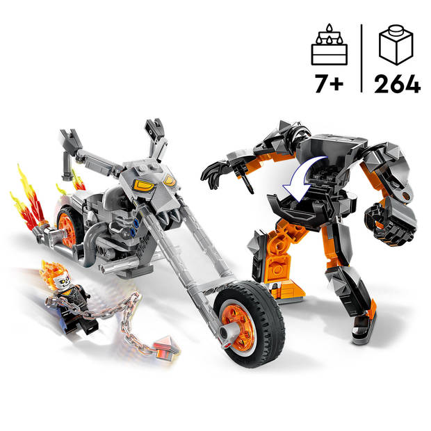 LEGO SUPER HEROES Ghost Rider Mech en motor Lego - 76245