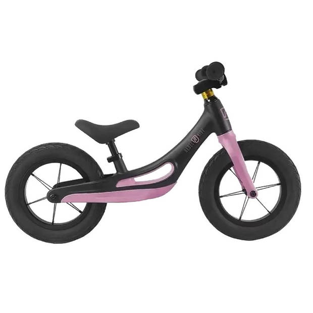 Rebel Kidz Balance Bike Alloy - Loopfiets - Zwart / Roze - 12 Inch