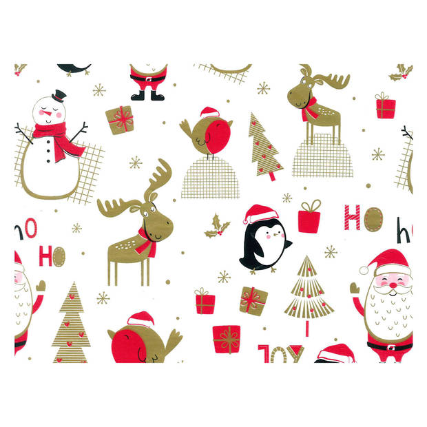 Rotolux Cadeaupapier Kerst Collectie, 50 Rollen