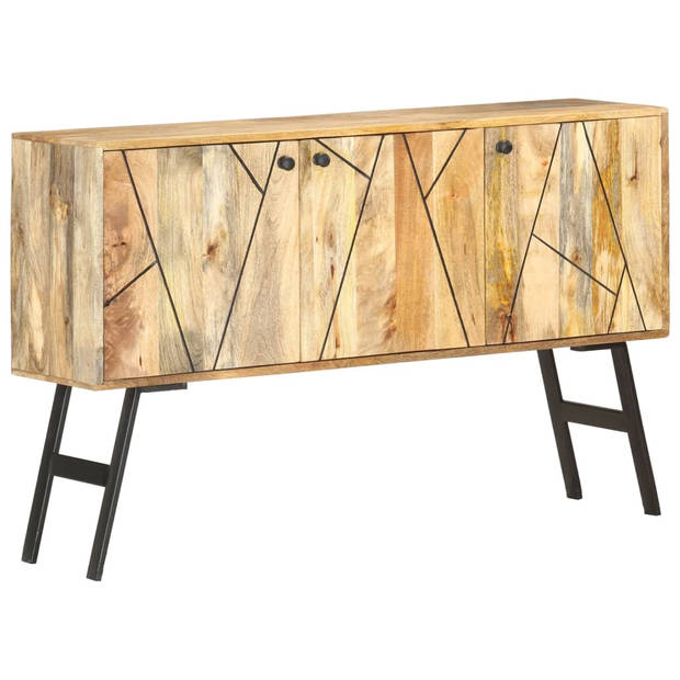 The Living Store Vintage Massief Mangohouten Dressoir - 118 x 30 x 75 cm - Bruin