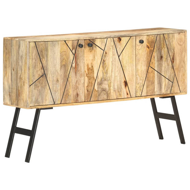 The Living Store Vintage Massief Mangohouten Dressoir - 118 x 30 x 75 cm - Bruin