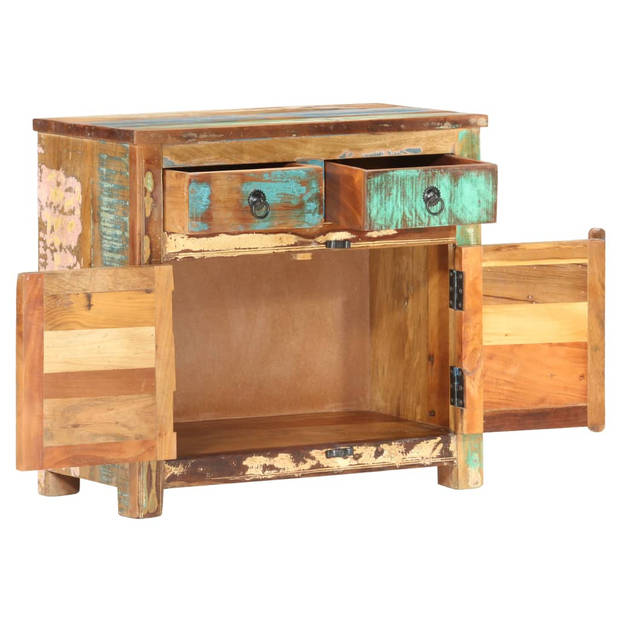 The Living Store Houten Dressoir - Antieke Stijl - Opbergkast - 70 x 35 x 65 cm - Gerecycled Hout