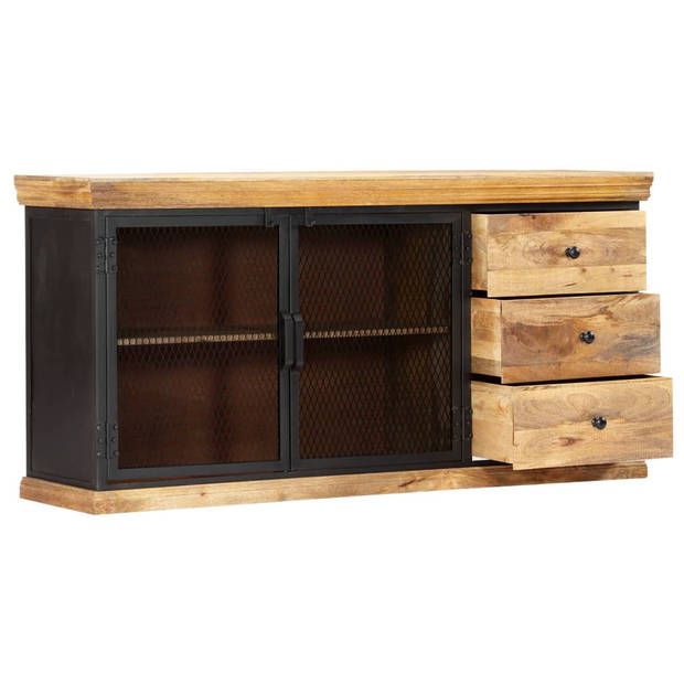 The Living Store Dressoir Vintage Mangohout - 150x40x75cm - Massief en Duurzaam