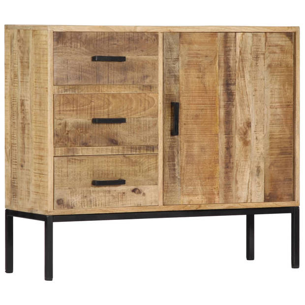 The Living Store Dressoir Mangohout - 88 x 30 x 71 cm - Handgemaakt - Unieke houtnerven