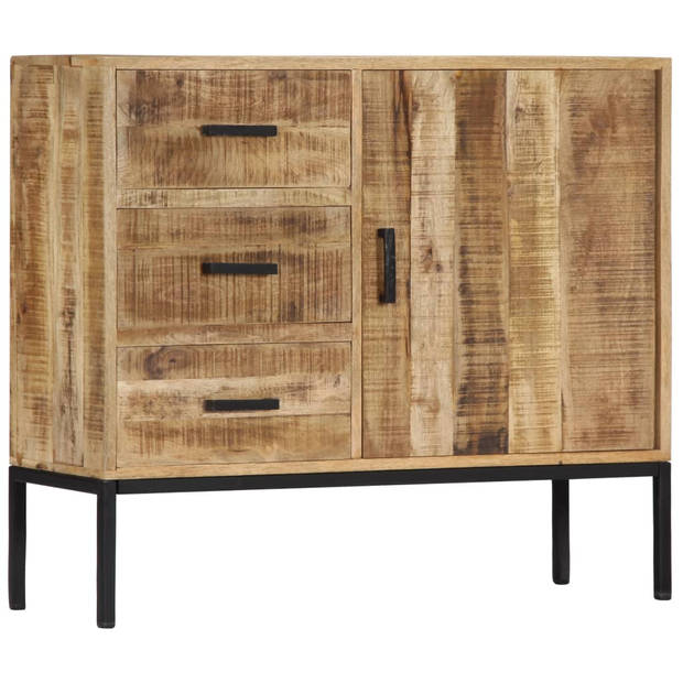 The Living Store Dressoir Mangohout - 88 x 30 x 71 cm - Handgemaakt - Unieke houtnerven