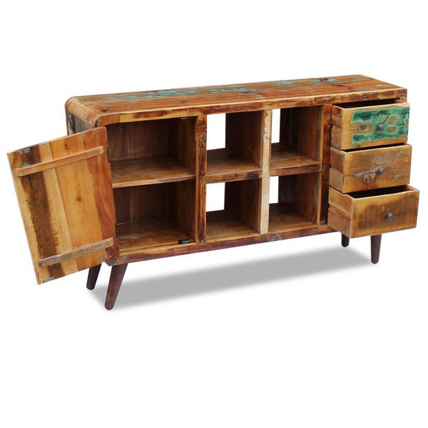 The Living Store Dressoir 150x40x86 cm massief gerecycled hout - Keukenkast