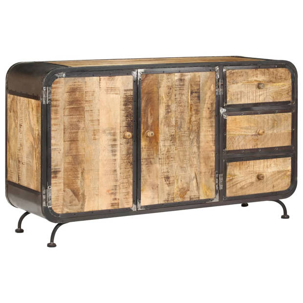 The Living Store Dressoir Antieke Stijl - Massief Mangohout - 140 x 40 x 80 cm