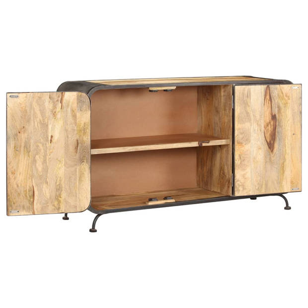 The Living Store Dressoir Antieke Stijl - Massief Mangohout - 140 x 40 x 80 cm