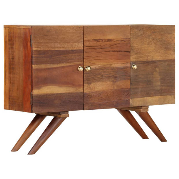 The Living Store Dressoir - Bruin - 110 x 30 x 75 cm - Massief gerecycled hout