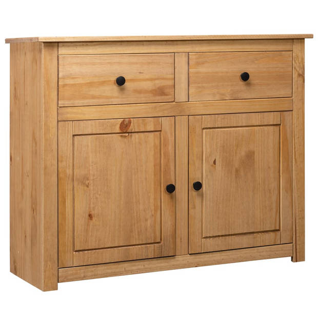 The Living Store Dressoir Rustic Pine - 93 x 40 x 80 cm - 2 lades en 2 deuren