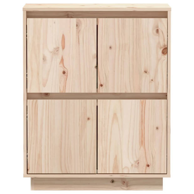 The Living Store Dressoir - Houten - 60 x 34 x 75 cm - 4 deuren