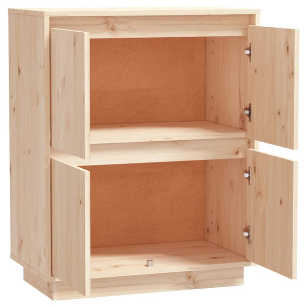 The Living Store Dressoir - Houten - 60 x 34 x 75 cm - 4 deuren