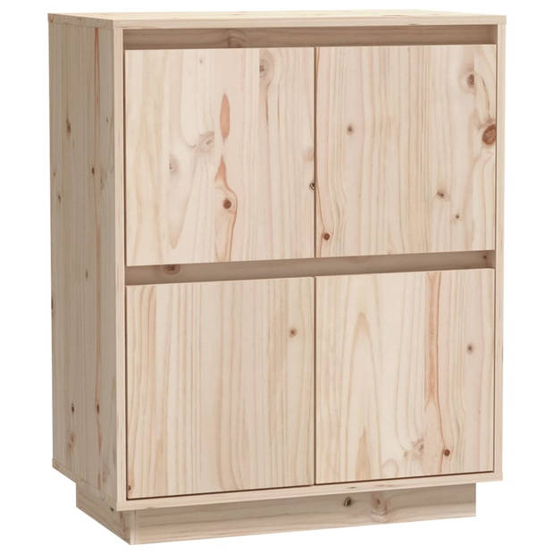 The Living Store Dressoir - Houten - 60 x 34 x 75 cm - 4 deuren