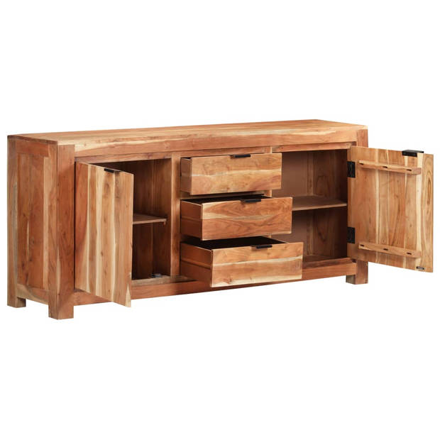 The Living Store Dressoir Massief Acaciahout - 175 x 40 x 75 cm - Stabiel en Duurzaam