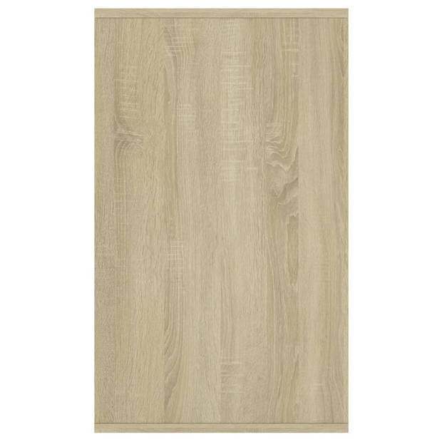 vidaXL Dressoir 135x41x75 cm bewerkt hout sonoma eikenkleurig