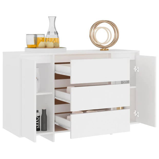 The Living Store Dressoir - Bijzetkast - 120 x 41 x 75 cm - wit