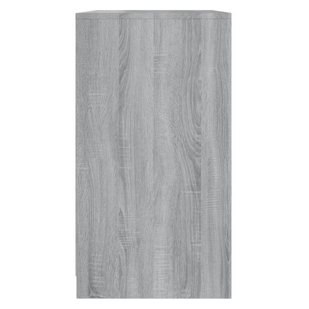 vidaXL Dressoir 70x40,5x75 cm bewerkt hout grijs sonoma eikenkleurig