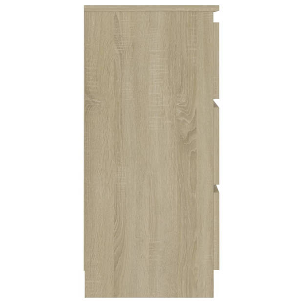 vidaXL Dressoir 60x35x76 cm bewerkt hout sonoma eikenkleurig