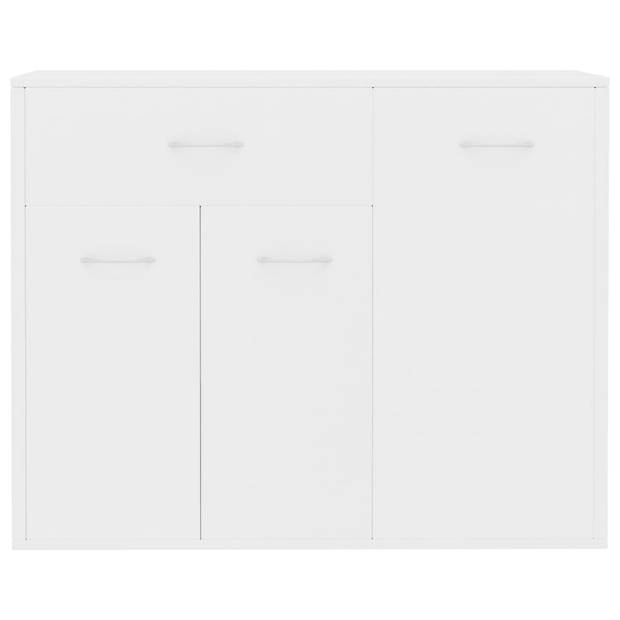 The Living Store Dressoir Nordic - Wit - 88 x 30 x 70 cm - Minimalistisch design