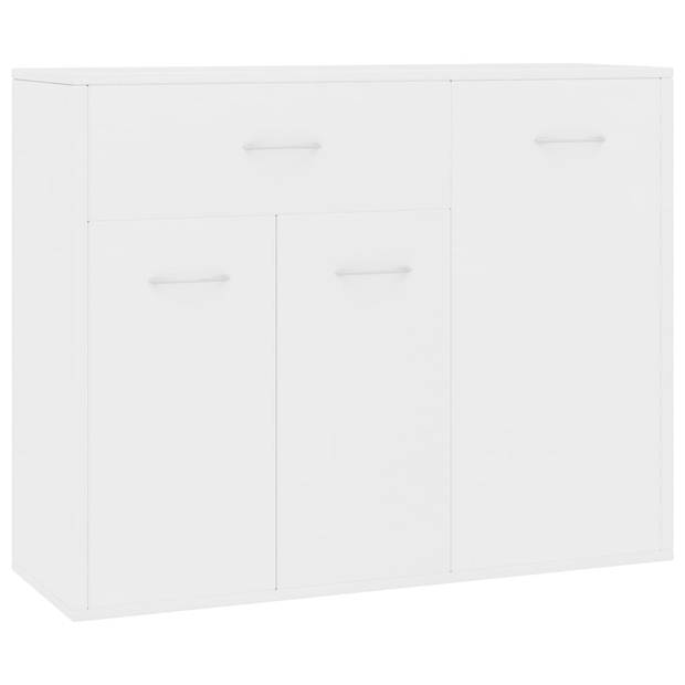 The Living Store Dressoir Nordic - Wit - 88 x 30 x 70 cm - Minimalistisch design