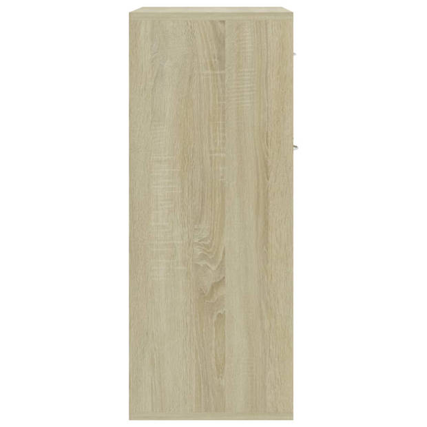 vidaXL Dressoir 60x30x75 cm bewerkt hout sonoma eikenkleurig