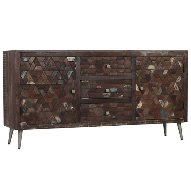 The Living Store Dressoir - Massief gerecycled hout - 160 x 40 x 80 cm