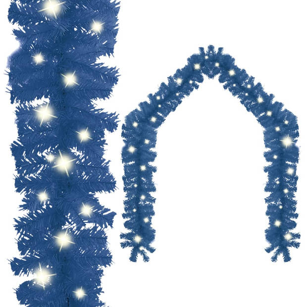 The Living Store Kerstslinger LED Blauw 20m - 300 LEDs - PVC