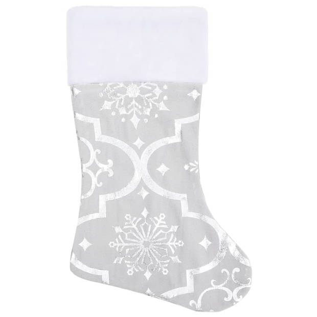 The Living Store Kerstboomrok Sneeuwpatroon - 90 cm - Wit - Inclusief Kerstsok