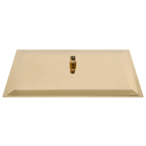 The Living Store Douchekop - Goud - 50 x 30 (L x B) - Anti-kalksproeiers