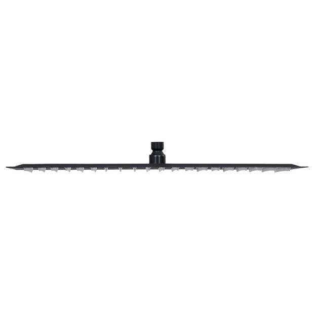 vidaXL Regendouchekop rechthoekig 50x30 cm roestvrij staal zwart