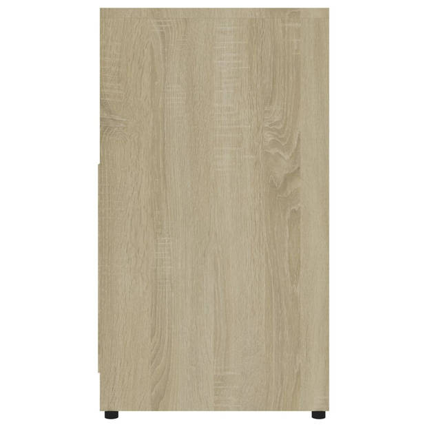 vidaXL Badkamerkast 60x33x61 cm bewerkt hout sonoma eikenkleurig