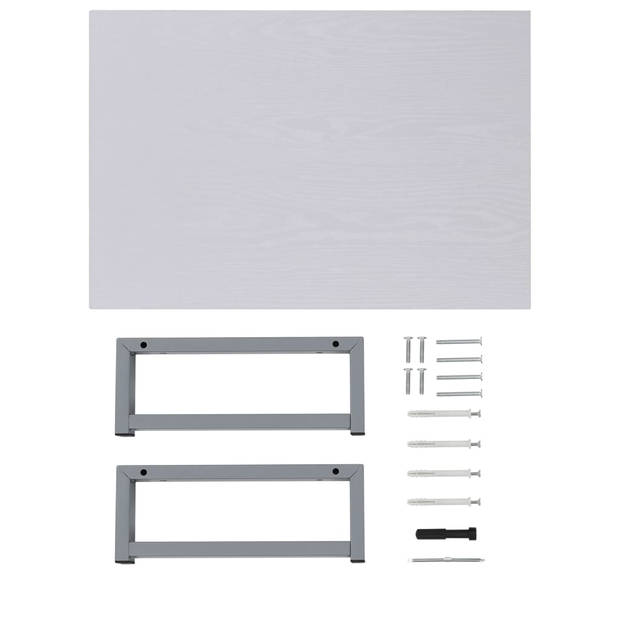 The Living Store Wandplank - Badkamer - 60 x 40 x 16.3 cm - Wit