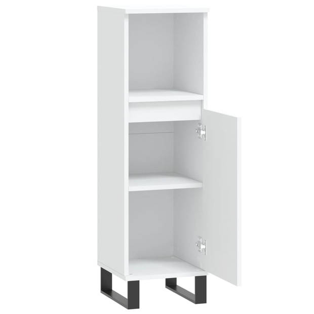 The Living Store Badkaast - productnaam - 30 x 30 x 100 cm - Duurzaam materiaal