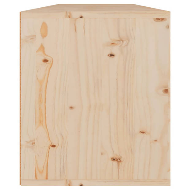 vidaXL Wandkasten 2 st 60x30x35 cm massief grenenhout