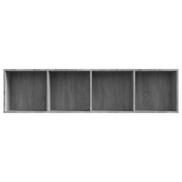 vidaXL Boekenkast / tv-meubel 143x30x36 cm grijs sonoma eikenkleurig