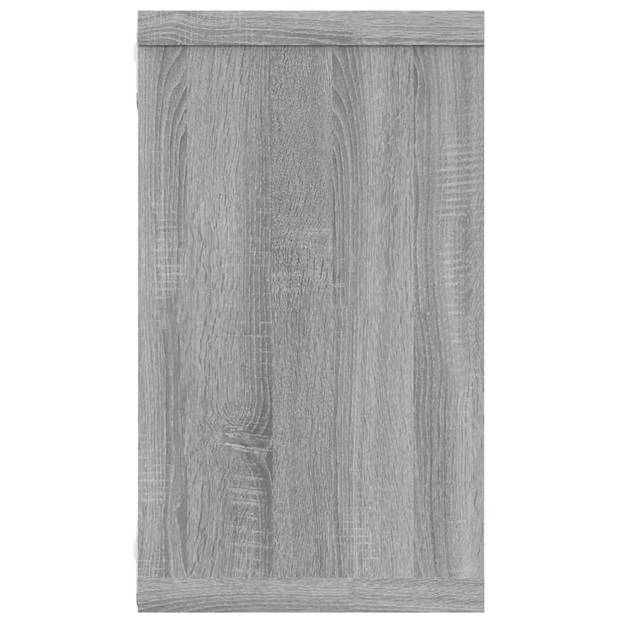 vidaXL Wandschappen kubus 4 st 80x15x26,5 cm bewerkt hout grijs sonoma