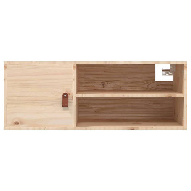 vidaXL Wandkast 80x30x30 cm massief grenenhout