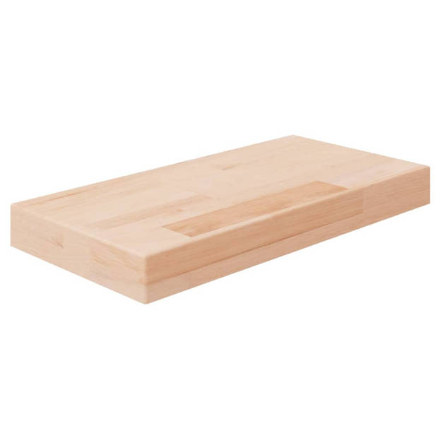 The Living Store Eikenhouten Opbergplank - 40 x 20 x 4 cm - Extra opbergruimte