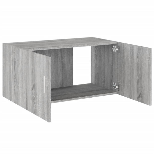 vidaXL Hangkast 80x39x40 cm bewerkt hout grijs sonoma eikenkleurig