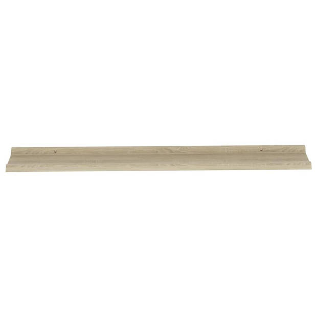 vidaXL Wandschappen 2 st 115x9x3 cm sonoma eikenkleurig