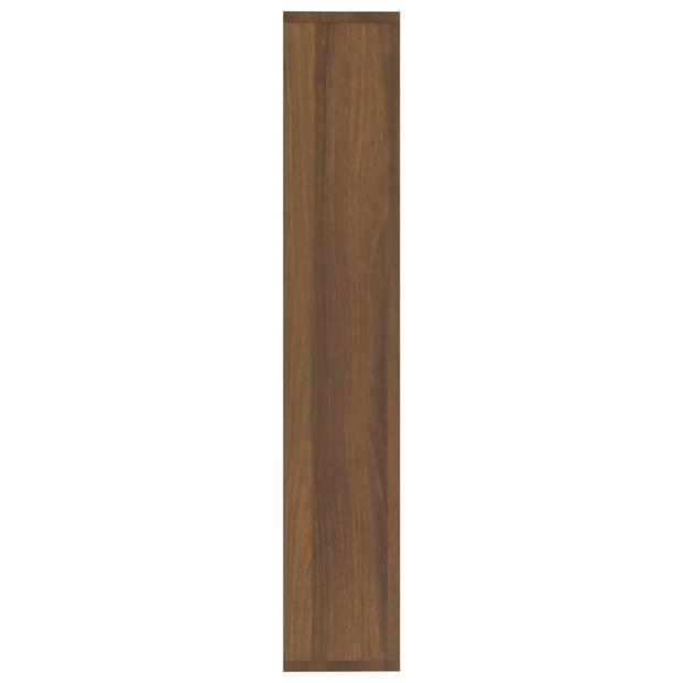 vidaXL Wandschap 36x16x90 cm bewerkt hout bruin eikenkleur