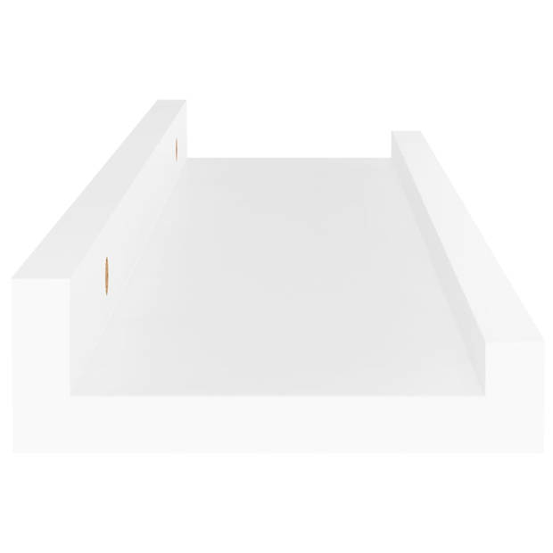 vidaXL Wandschappen 4 st 40x9x3 cm wit